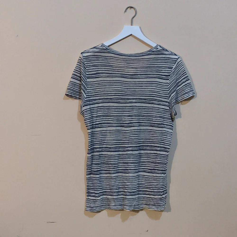 Majestic Filatures 100% linen striped tee - Picture 4 of 4